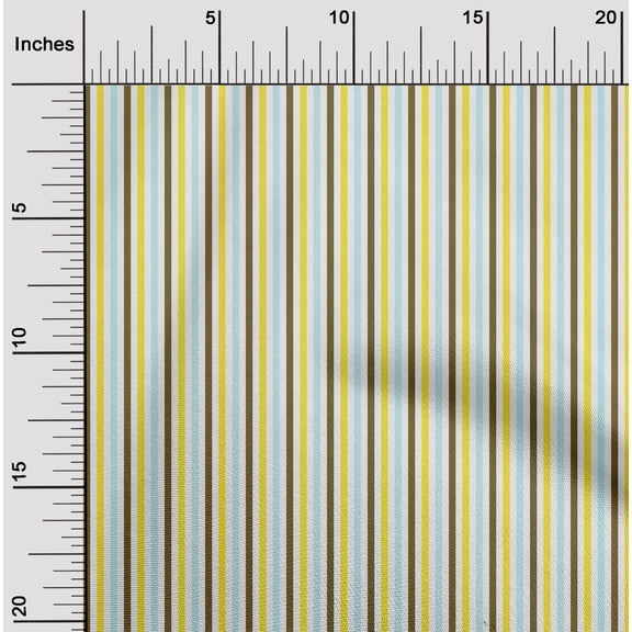 oneOone Cotton Flex Turtle Green Fabric Stripe Sewing Material Print Fabric By The Yard 40 Inch Wide
