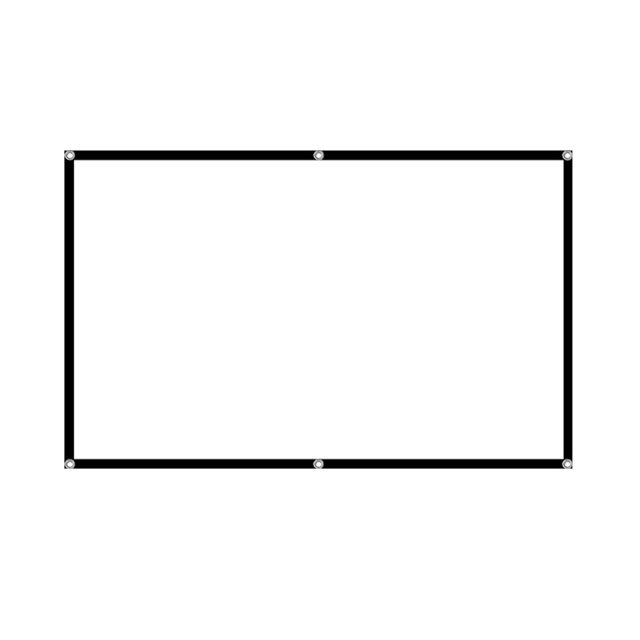 WHEANG Portable Folding Projector Screen Polyester Cloth Portable Movie Screen For Indoor Outdoor Home Easy Setup Tripod Stand Projection Screen