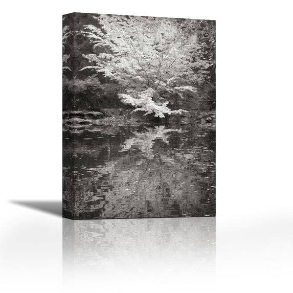 Fall Bouquet I BandW - Contemporary Fine Art Giclee on Canvas Gallery Wrap - wall décor - Art painting - 24 x 36 Inch - Ready to Hang