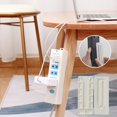 thumbnail image 4 of Visland 1 Set Socket Holder Wall Mounted Socket Organizer Strong Adhesive Punch-free Power Socket Strip Fixator for Home Office, 4 of 8