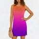 thumbnail image 1 of TaTaai Women's Round Neck Sleeveless Slip Dress Solid Color Casual Pullover Dress with Side Slit Lightweight Summer Stretchy Fit Gift, 1 of 6