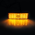 thumbnail image 2 of Horohoroe Universal Motocicleta Scooter Ciclomotor Rectángulo LED Reflector Luz de Freno Cola Lámpara de Freno Ámbar, 2 of 5