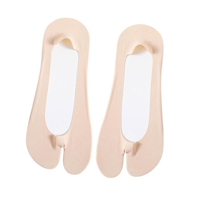 Dos calcetines de los pies, calcetines de punta de tobillo delgados antideslizantes para niñas deportivas informales al aire libre, rosa
