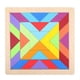 thumbnail image 1 of Wooden Jigsaw Puzzle for Early Learning Geometric Rainbow Blocks for Brain Development, Color Recognition, and Parent Interaction Gift, 1 of 3