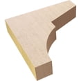 thumbnail image 6 of 2"W x 10"D x 10"H Thin Monterey Rough Cedar Woodgrain TimberThane Corbel, Primed Tan, 6 of 6