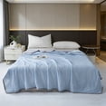 thumbnail image 6 of Cool Summer Quilt, TOUMENY Super Soft Breathable Air-Conditioned Quilt, Lightweight Polyester Cooling Blanket for Hot Sleep Night, 39.37x59 Inch, Sky Blue, 6 of 6