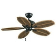 thumbnail image 3 of Hampton Bay Palm Beach Ii 48 In. Outdoor Natural Iron Ceiling Fan 191410 by King of Fans, 3 of 4