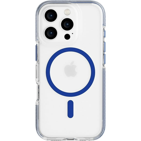 Funda tech21 EvoCrystal para iPhone 16 Pro con MagSafe Blue