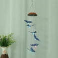 thumbnail image 3 of Lishi Colorful Outdoor Waterproof Solar Panel LED Butterfly Wind Chimes, 3 of 13