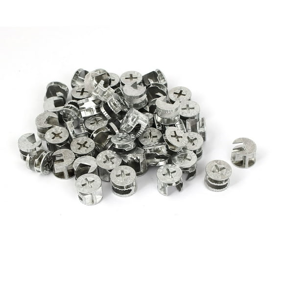 Unique Bargains 15mm Diameter Furniture Eccentric Cam Connecting Fittings 50Pcs