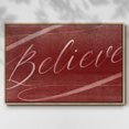 thumbnail image 2 of Believe - Framed Gallery Wrapped Holiday Canvas - 17 x 25 - Natural Wood Frame, 2 of 8