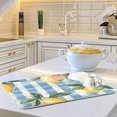 thumbnail image 6 of Yayeee Dish Drying Mat for Kitchen Counter 18"x24" Microfiber Absorbent Pad, Retro Lemon Leaves, 6 of 7