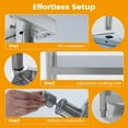 thumbnail image 4 of YUSAZENS 201 Stainless Steel Double Layer Workbench, Home Garage Tool Table 18*36"+legs, 4 of 7