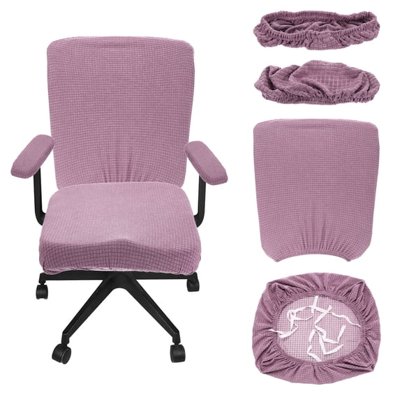 Office Chair Covers, 38-48cm Stretchable Computer Chair Slipcover, Purple