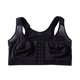 thumbnail image 5 of Gibobby Brasier Deportivo Mujer Plus Sujetador completo Confort Sine transpirable Reúne Botón de anillo Sujetador de ropa interior de tamaño frontal de mujer delgada(Negro,5X-Grande), 5 of 5