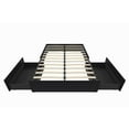 thumbnail image 6 of DHP Maven Platform Bed with Storage, Queen, Black Faux leather, 6 of 25