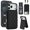Black, variant on For Apple iPhone 17 Pro Max RFID Blocking Protective Purse Wallet Case Magnetic Flip Cover Multi-Card Slots Pocket With Detachable Shoulder Strap,White,For iPhone 17 Pro Max