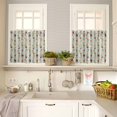 thumbnail image 4 of Christmas Colorful Kitchen Curtains and Valances Set, Xmas Balls Bells Stars Berry Beige Linen Rod Pocket Window Valance Window Curtain Panels for Living Room Bedroom Laundry, 27.5x24in, 3 Pieces, 4 of 7
