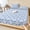 Blue, Gray, variant on Twin Sze Fitted Sheet Set - Flowers Plaid 2 Piece Bedding Sets 16" Deep Pocket Fitted Sheet with 1 Pillowcase, Farmhouse Vintage Chic Trellis Patterned Brushed Microfiber Hotel Luxury Bed Sheets