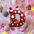 thumbnail image 5 of Decorative Letter Christmas Tree Pendant Ornaments, A-Z Alphabet Personalized Hanging Letters, Holiday Diy Craft Ornaments for Christmas Tree, 5 of 7