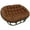 Brown, variant on International Caravan Rattan Double Papasan Chair with Outdoor Cushion