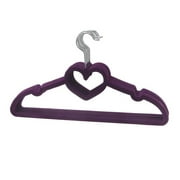 BriaUSA Heart Shaped Sturdy Slim Clothes Hanger (Set of 10)