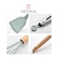 thumbnail image 4 of Pala,Juego de utensilios de cocina Juego de utensilios de cocina de barril antiadherente de silicona TOMSHOO Verde, 4 of 7