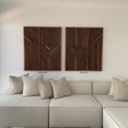 thumbnail image 4 of Cuadro decorativo de madera líneas izq GG Moblaje Diseño líneas, 4 of 4