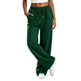 thumbnail image 2 of Mifsaly Womens Comfy Straight Leg Lounge Pants High Waisted Drawstring Athletic Sweatpants with Pockets Cozy Activewear for Fall Winter, 2 of 6