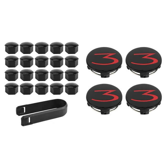 Oubit Wheel Lug Nut Cover,4pcs Hub Center Cap Wheel Lug Nut Cap Wheel Center Cap Kit Enhanced Durability