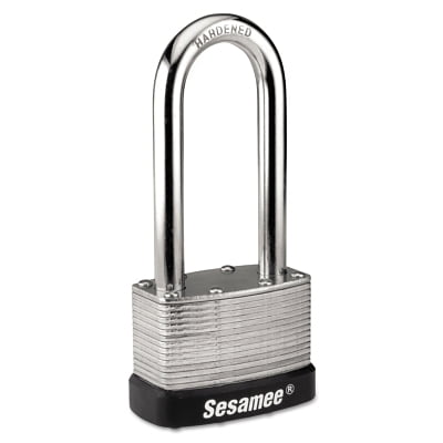 Sesamee Keyless Padlock, 5/16 In Diameter, 2-1/4 In L X 1 In W, Brass | Bundle of 5 Each