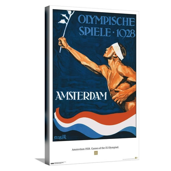 Team USA - Amsterdam 1928. Games of the IX Olympiad. Canvas Wall Poster, 14.725" x 22.375"