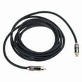 thumbnail image 4 of RCA Extension Cable High Durability Hybrid Audio Cord for Subwoofer Amplifier HiFi Systems with Gold Plated Connectors, 4 of 9
