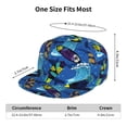 thumbnail image 6 of Haiem Hawaiian Style Classic Snapback Cap Flat Bill Hat Baseball Cap Adjustable Size Cotton Dad Hat, 6 of 9