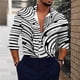 thumbnail image 2 of Hombres Casual Botones Playa Sin Posicionamiento Estampado Turndown Cardigan Camisa de Manga Larga Odeerbi ODB-6, 2 of 5