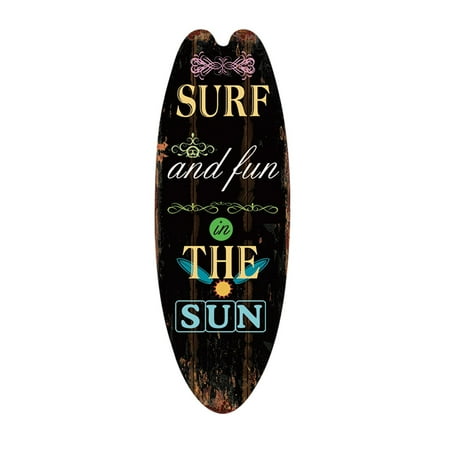 

Veki Surfing Front Holiday Hangs Decor Wall Pendant Casual Door Summer Sign Door Sign For Home Beach Wooden Bar Hangs Stained Glass Window Birds