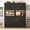 Black, variant on 72" Tall Farmhouse Kitchen Pantry Cabinet with 10 Side Shelves and LED Light & Power Outlet, 5 Layers Pantry Storage Cabinet with Barn Doors&Load-Bearing Steel Pipe for Dining Room,Living Room