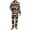 Aztec Tribal Horse, variant on SEANATIVE Halloween Button Up Pajamas for Men Size XS Black Cat Pj Serts with Pockets 2 Piece Plus Size Night Suits Men Pajama Set Long Sleeve Top and Pants Loungewear