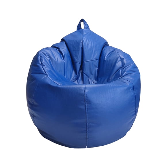 Sillón Puf Oval LUNICS Azul Mediano