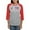 Heather/Red, variant on CafePress - Get Out The Vote 2008 Long Sleeve T Shirt - Womens Baseball Tee