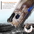 thumbnail image 4 of Nagebee Case for Motorola Moto G Stylus (2020) with Tempered Glass Screen Protector (Full Coverage), Armor Defender [Swivel Belt Clip Holster] Built-In Kickstand Shockproof Rugged Phone Cover (Deer), 4 of 7