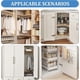 thumbnail image 4 of 2 Sets Pivot Hinges Black Cabinet Hinges Heavy Duty Concealed Shaft Door Hingess, 4 of 5