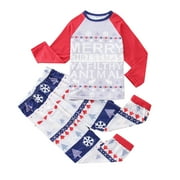 STORMDOING Christmas Kids Print Blouse Tops And Pants Xmas Family Clothes Pajamas Pajama Family Matching Set Pajamas for Christmas Family 6