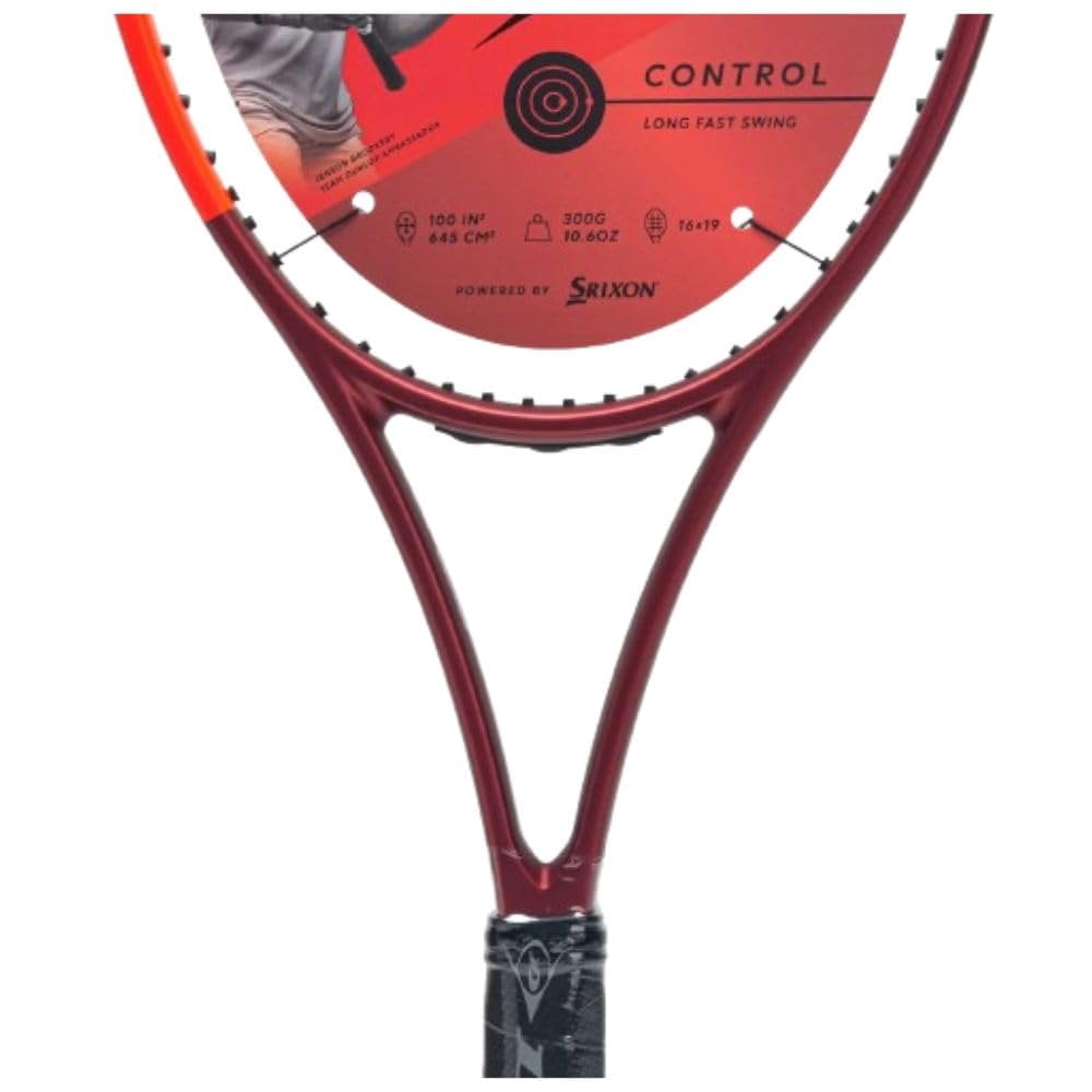Dunlop CX 400 Tour Tennis Racquet, Red/Black 4 3/8