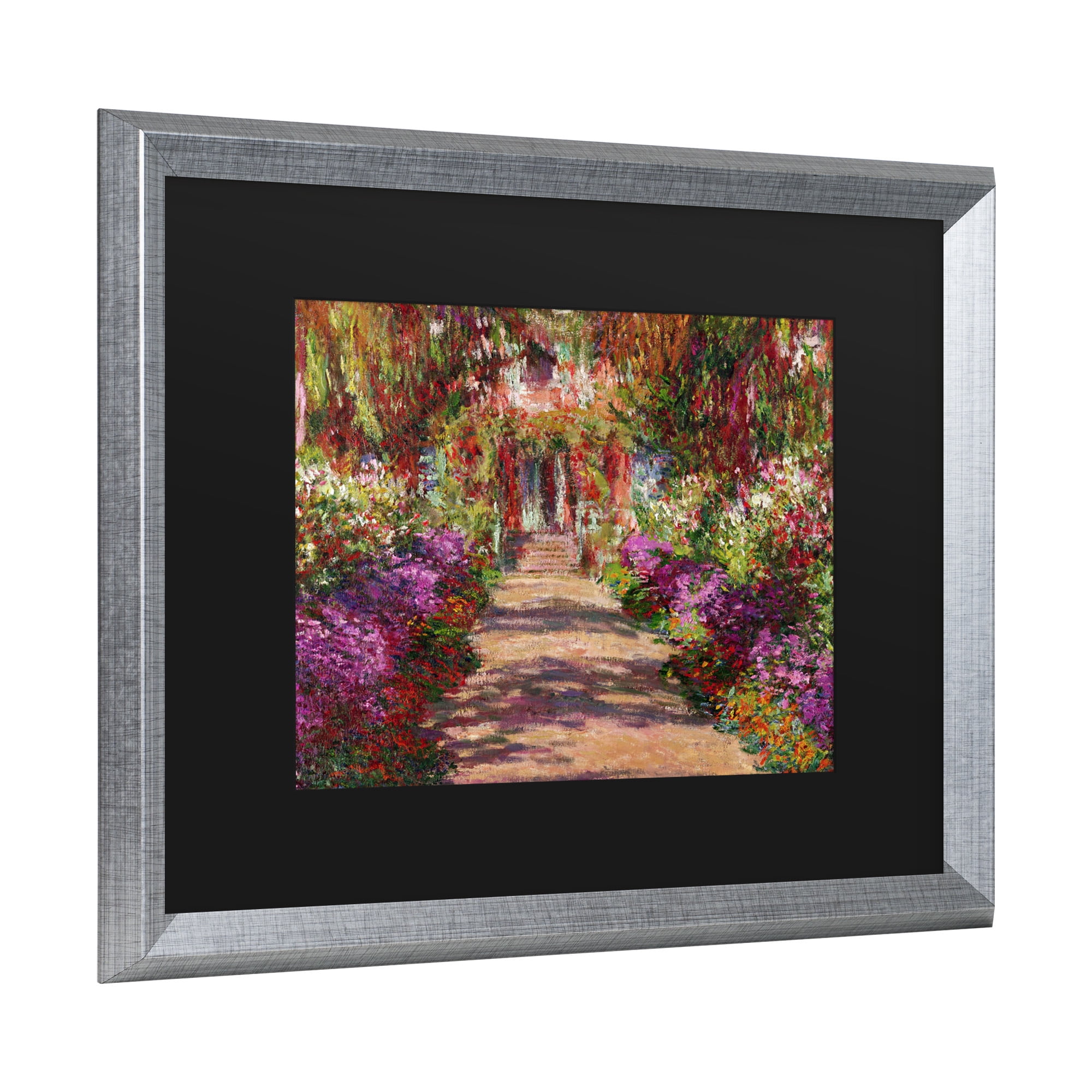 Trademark Fine Art 'A Pathway in Monet's Garden' Canvas Art by Claude Monet