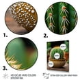thumbnail image 3 of Designart "Green Brown Cactus Representation Colorfuled Acrylic" Floral & Botanical Floater Framed Canvas Print, 3 of 7