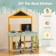 thumbnail image 6 of Costway Kids Kitchen Playset Outdoor Mud Kitchen with Root Viewer Planter Removable Sink, 6 of 10