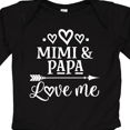 thumbnail image 4 of Inktastic Mimi and Papa Love Me Boys or Girls Long Sleeve Baby Bodysuit, 4 of 5