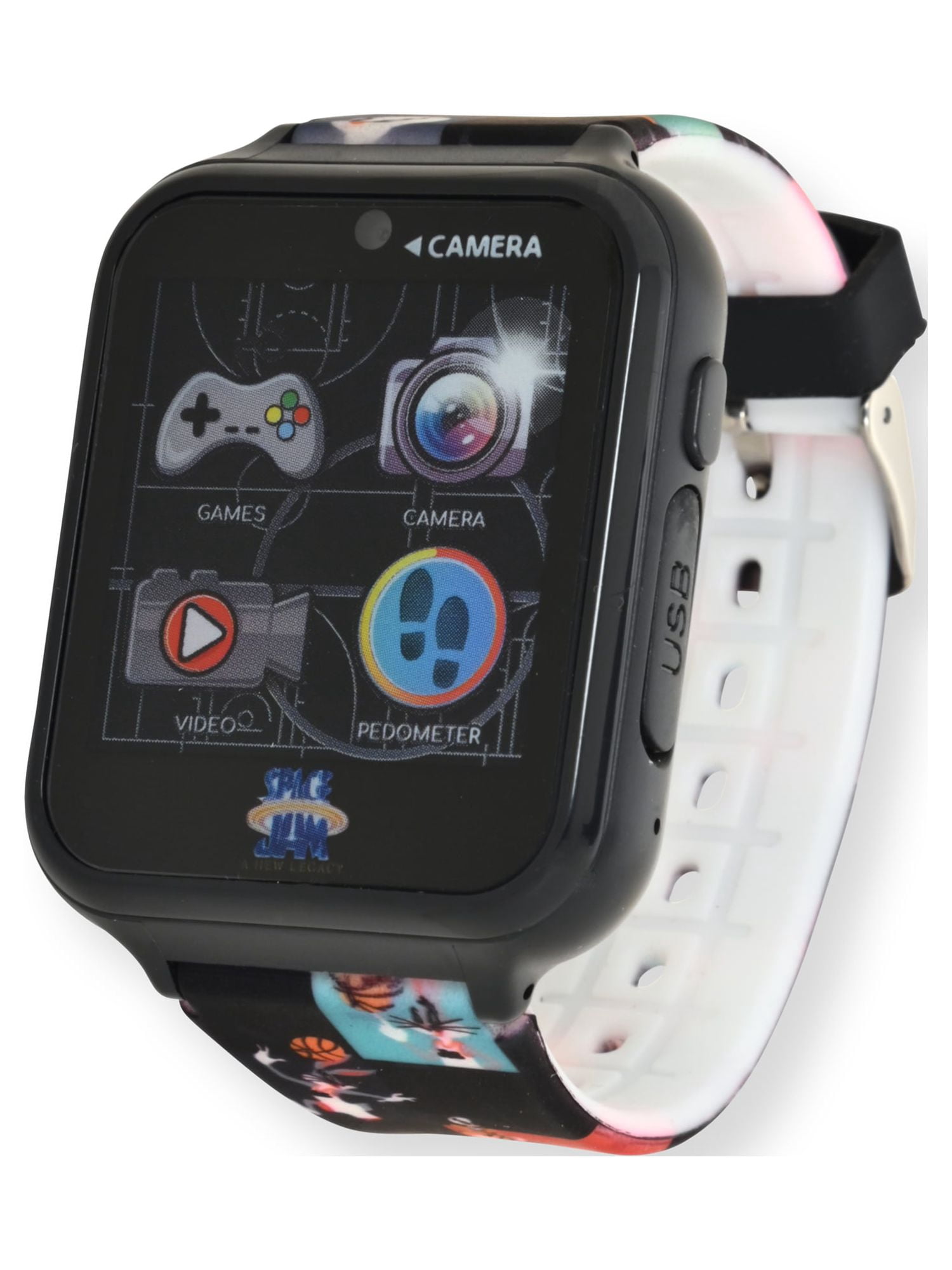Space Jam "New Legacy" Unisex Child iTime Smartwatch 40mm in Black - SPJ4035WM