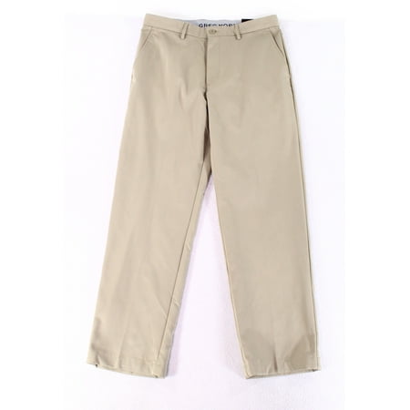 - Greg Norman Men 38x32 Shirt-Grip Waist Dress Flat Front Pants
